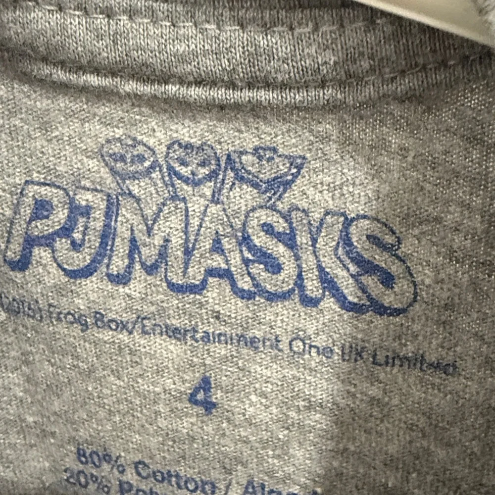 PJ Masks Gray Short Sleeve Kids Tee